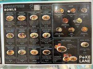 Signature Bowls  at Pokè Lane in The Junction