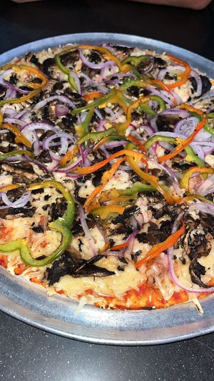 Large bobs special vegan pizza!   at Pizza Bob's in Oranjestad