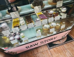 The day's display window. at Raw Story in Subotica