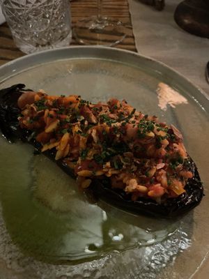 Smoky auberginee  at Shibden Mill Inn in Halifax