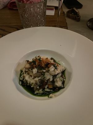 Mushroom risotto   at Shibden Mill Inn in Halifax