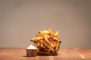 Organic french fries! at BOBS in Copenhagen