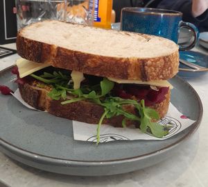 Mushroom Reuben Sandwich at The Grind in Spennymoor