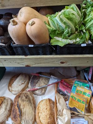 fresh produce and bread at The Community Larder  in East London