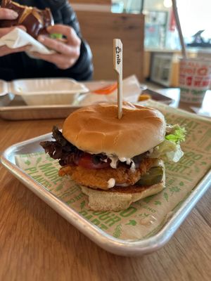 Crispy Chik’n Burger  at Next Level Veggie Grill – Ballard in Seattle