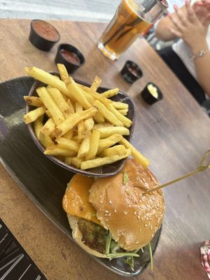 Kansas burger with zucchini patty   at Le Burger - Rotenturmstraße in Vienna