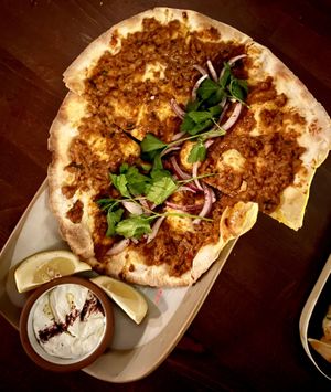 Lahmacun  at Anixi in New York City