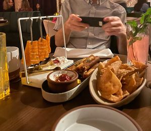 Lamb cigars, salmon  at Anixi in New York City