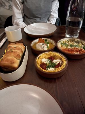 Dips and bread   at Anixi in New York City