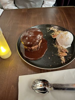 Date cake, yummy   at Anixi in New York City