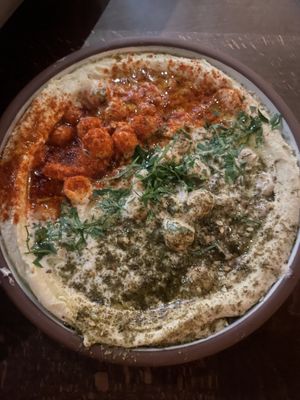 Hummus— meh, not enough lemon  at Anixi in New York City