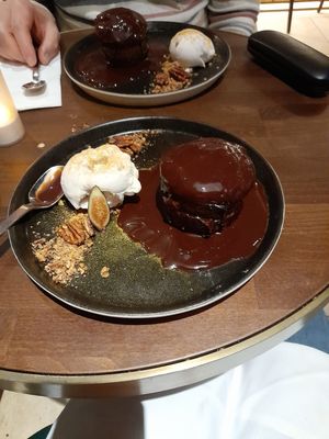 Date cake at Anixi in New York City