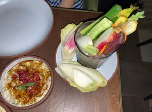 Crudite and mezze at Anixi in New York City