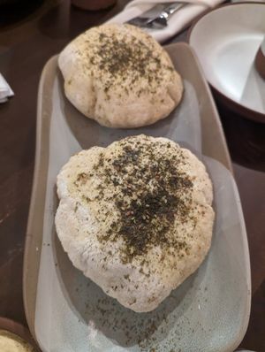 Pita bread at Anixi in New York City