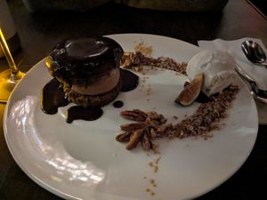 Date cake at Anixi in New York City