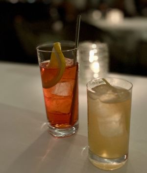 Drinks  at Anixi in New York City