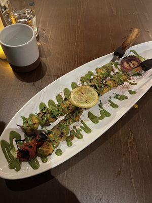 Chik’n kabob (delicious )  at Anixi in New York City