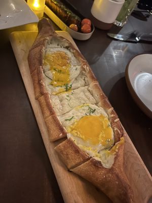 YoEgg Pide (they’re freakin EGGS for real you gotta try it)  at Anixi in New York City