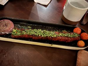 CHUNK STEAK KEBAB. Don’t miss it   at Anixi in New York City