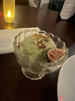 Pistachio ice cream   at Anixi in New York City