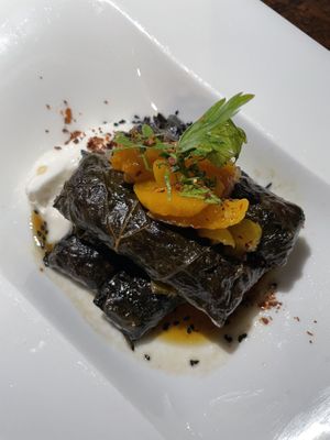 Beef domas. Yes it’s vegan.   at Anixi in New York City