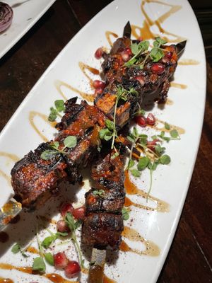 Wild mushroom kabobs  at Anixi in New York City
