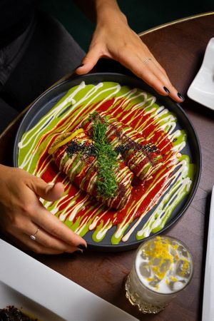 Chick'n Gyro Rolls at Anixi in New York City