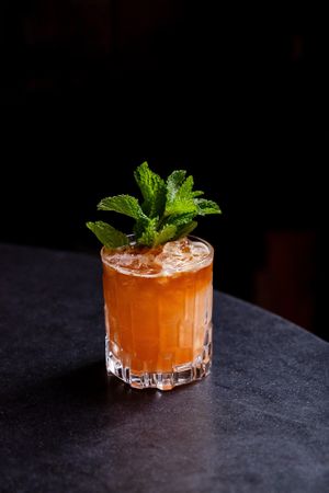 Peaches N Bourbon Cocktail at Anixi in New York City