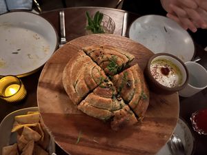 Ricotta and spinach borek roll  at Anixi in New York City