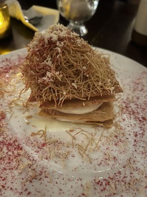 Vanilla cream dessertt  at Anixi in New York City