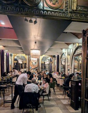 Main dining area on a Thur at Anixi in New York City