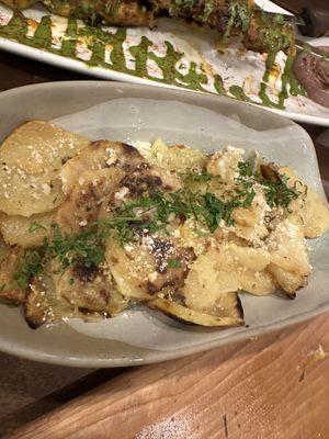 Confit potatoes  at Anixi in New York City