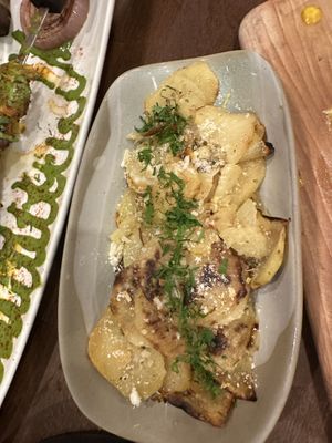 Confit potatoes  at Anixi in New York City