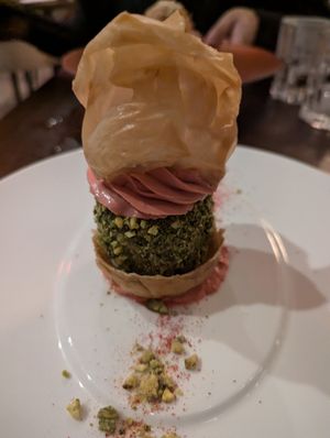 Baklava cheesecake at Anixi in New York City