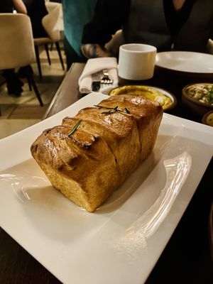 Layered herb bread  at Anixi in New York City