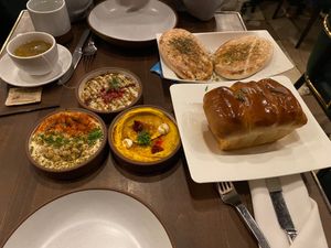 Our food at Anixi in New York City