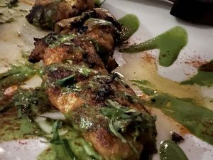 Chicken skewer  at Anixi in New York City