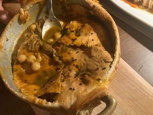 Inside the Beef mnazaleh at Anixi in New York City