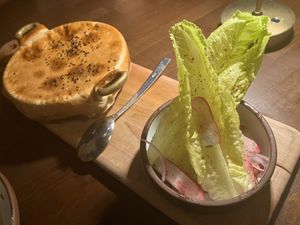 Beef mnazaleh at Anixi in New York City