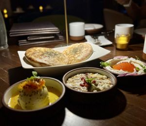 3 dip mezze   at Anixi in New York City