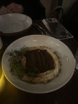 Pastrami hummus - my friend said it tasted just like pastrami   at Anixi in New York City