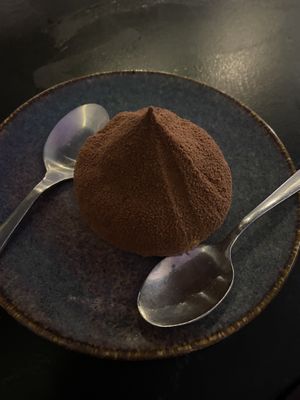 Dessert with chocolate   at Barrio  in Liege