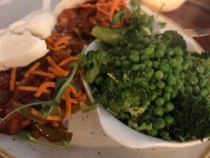 Bap buns with greens instead of fries  at The Pot Belly in Craigavon