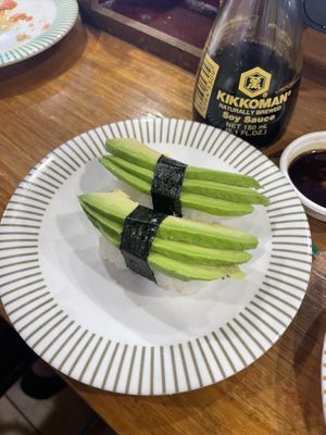 Avo nigiri  at Brown Rice in Noosaville