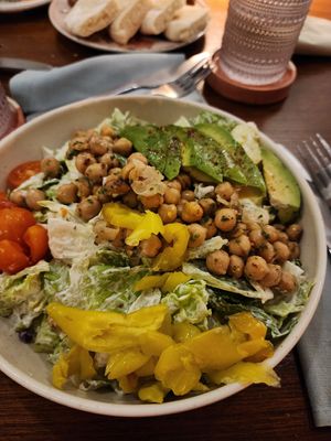Chickpea salad at Ms. Piper's Kitchen + Garden in George Town