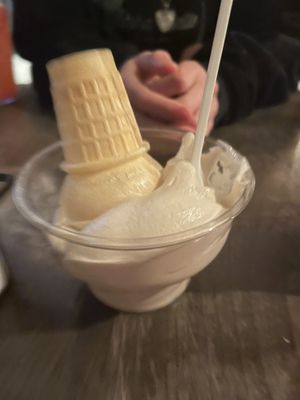 Vegan soft serve!  at Proper Brewing & Burger Co in Moab