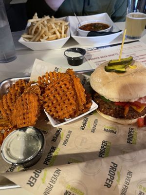 Da vinci vegan burgerr  at Proper Brewing & Burger Co in Moab