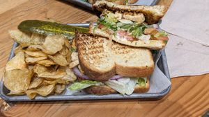 Special sandwich Oven Roasted Tofu Club Sandwich at West Wall in Seattle