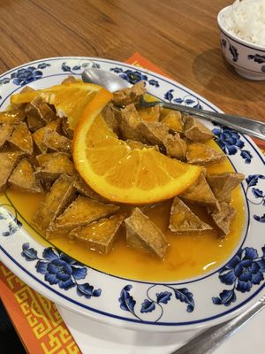 Orange Tofu  at Guilin Chinese Restaurant in Tucson