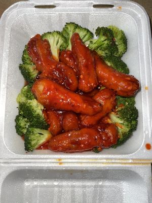 Vegan General Tso Chicken   at Guilin Chinese Restaurant in Tucson